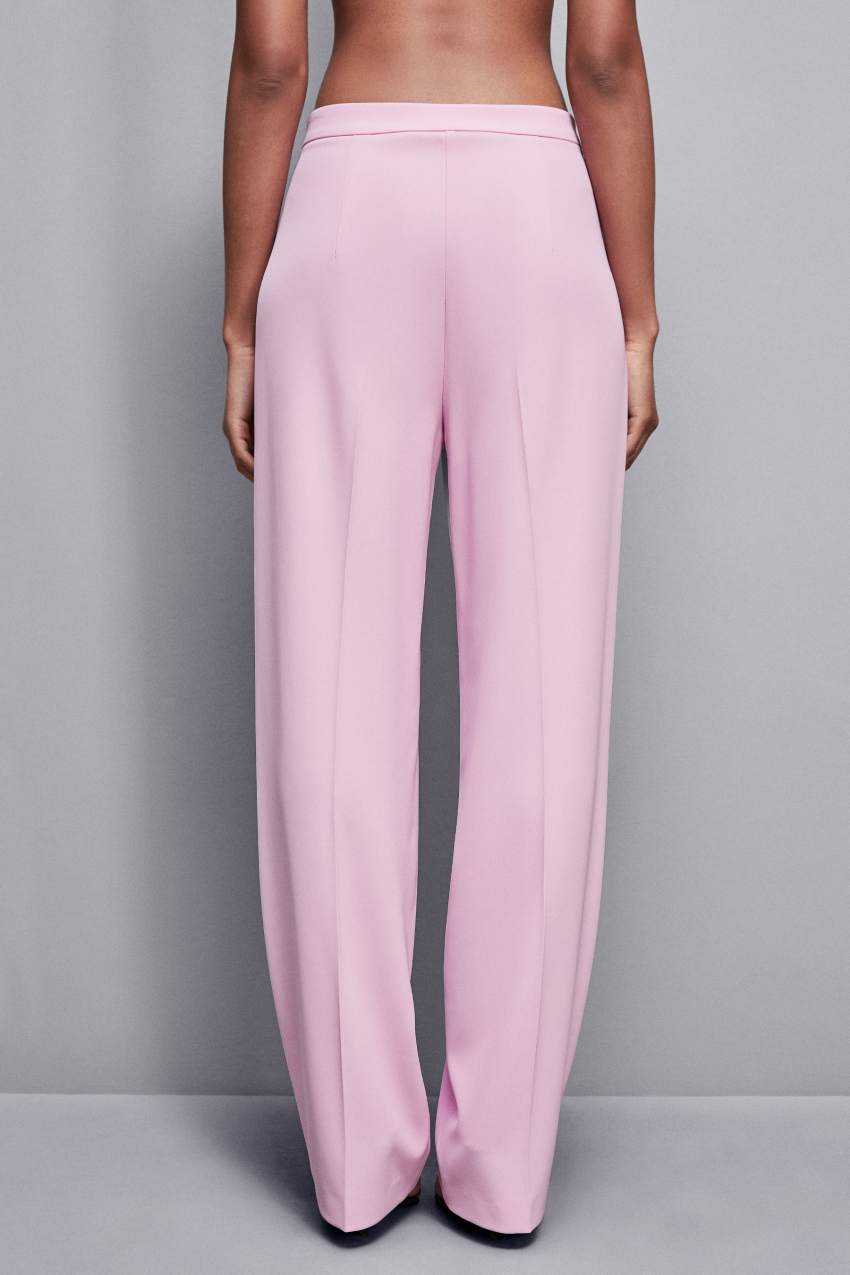 Patrizia Pepe Pleated Pants In Stretch Fabric Rózsaszín | HJOIA3208