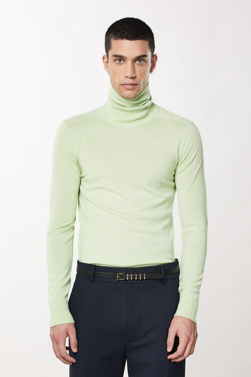 Patrizia Pepe Pure Wool Turtleneck Sweater Zöld | CAYXR0765