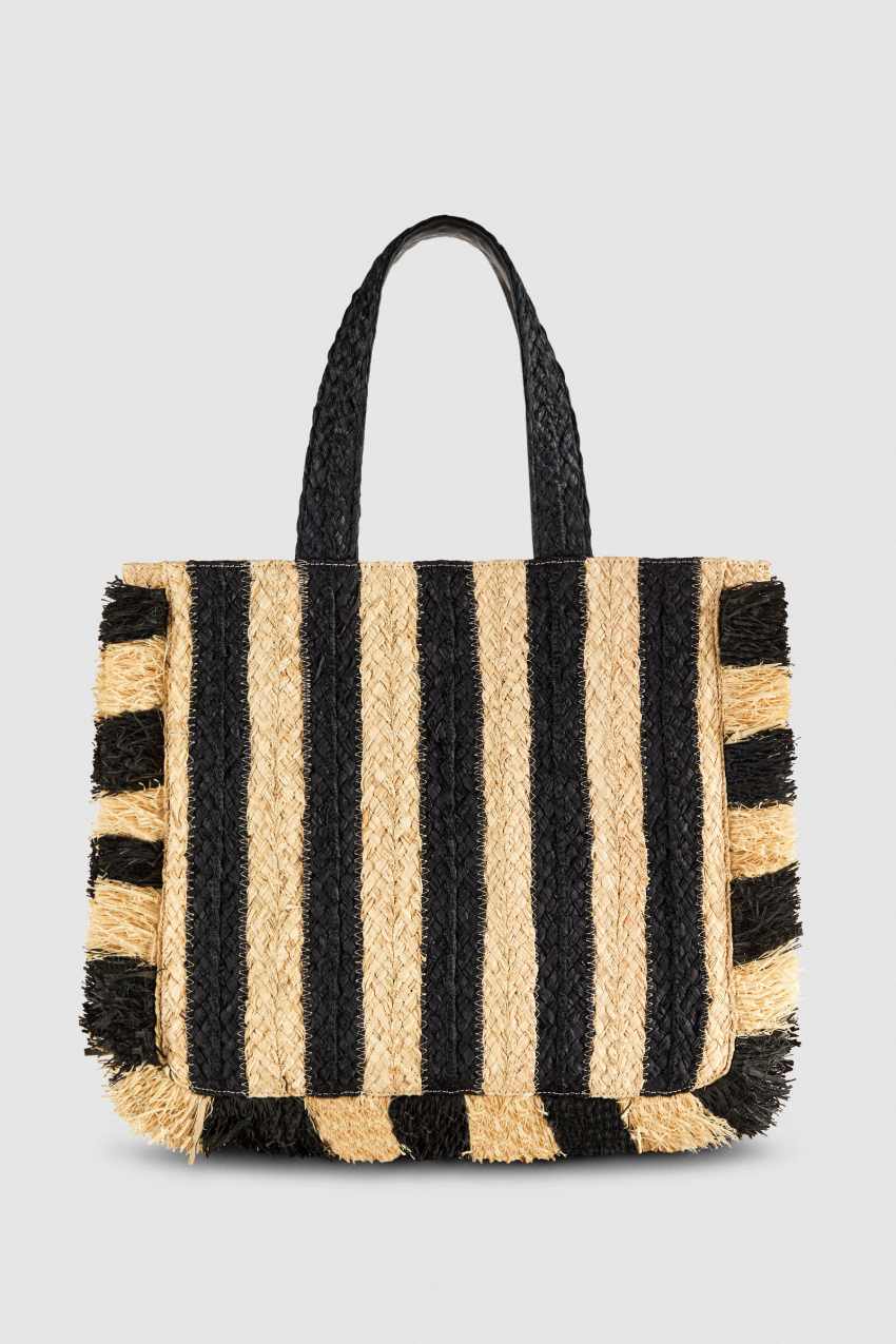 Patrizia Pepe Raffia Shopping Bag FE22 | JDLZC7243