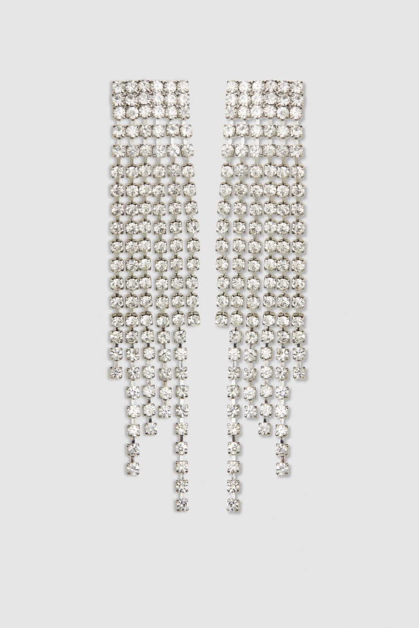 Patrizia Pepe Rhinestone Earrings Titán | TPQXZ3265