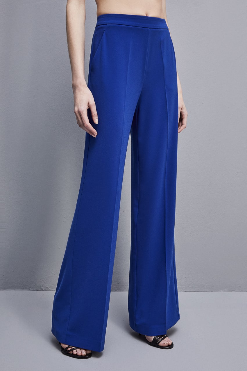 Patrizia Pepe Sablè Crepe Palazzo Pants Világos Kék | SCZOL9530