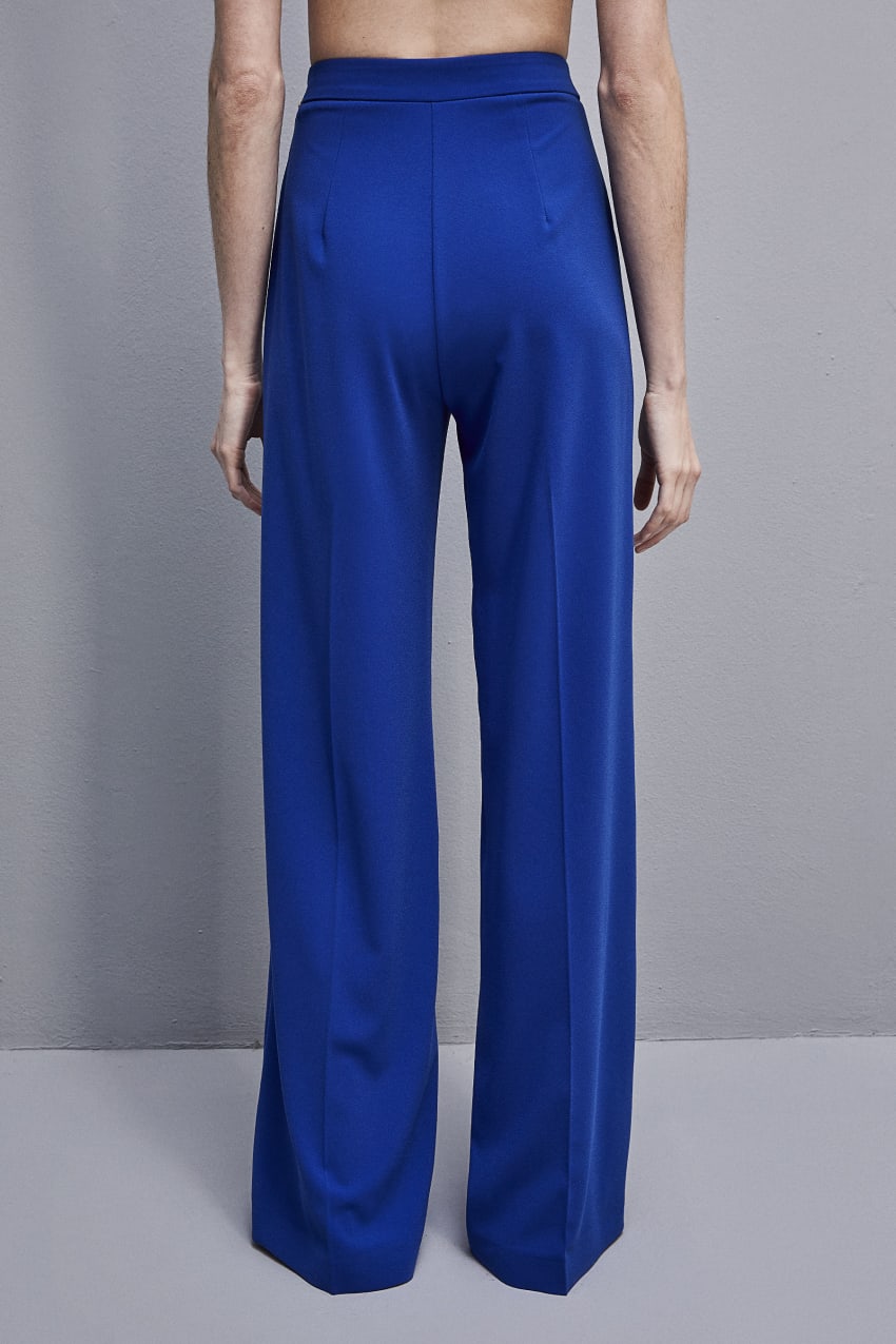 Patrizia Pepe Sablè Crepe Palazzo Pants Világos Kék | SCZOL9530