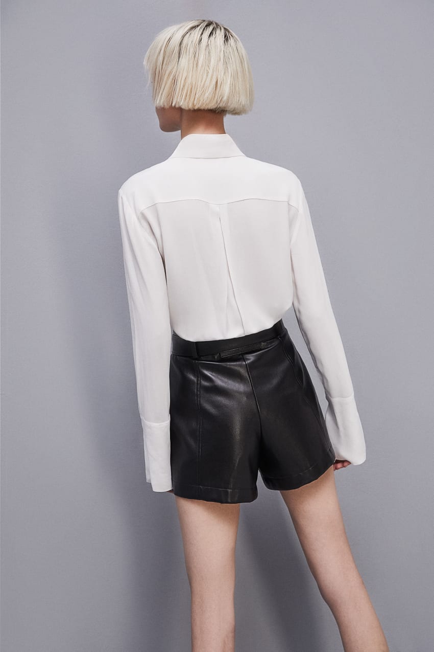 Patrizia Pepe Shirt With High Cuffs Fehér | YLIKC2534