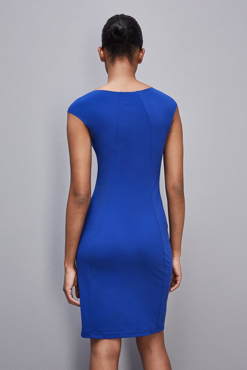 Patrizia Pepe Short Sheath Dress Világos Kék | WYPNB0739