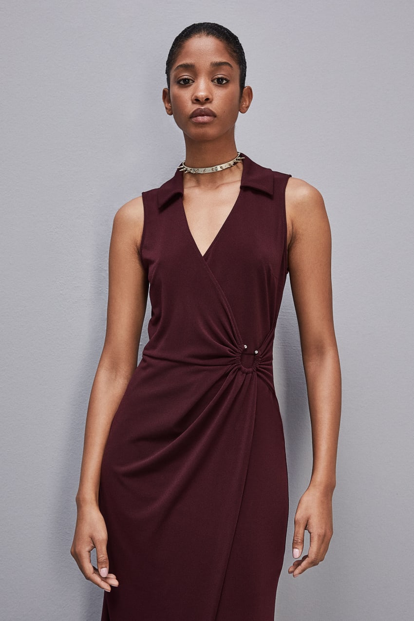 Patrizia Pepe Sleeveless Midi Jersey Dress Lila | YWEPV4089