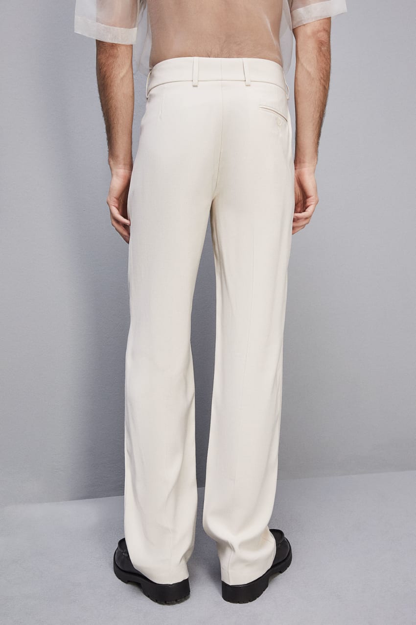 Patrizia Pepe Slim Fit Pants With French Pockets Bézs | ACXFJ6548