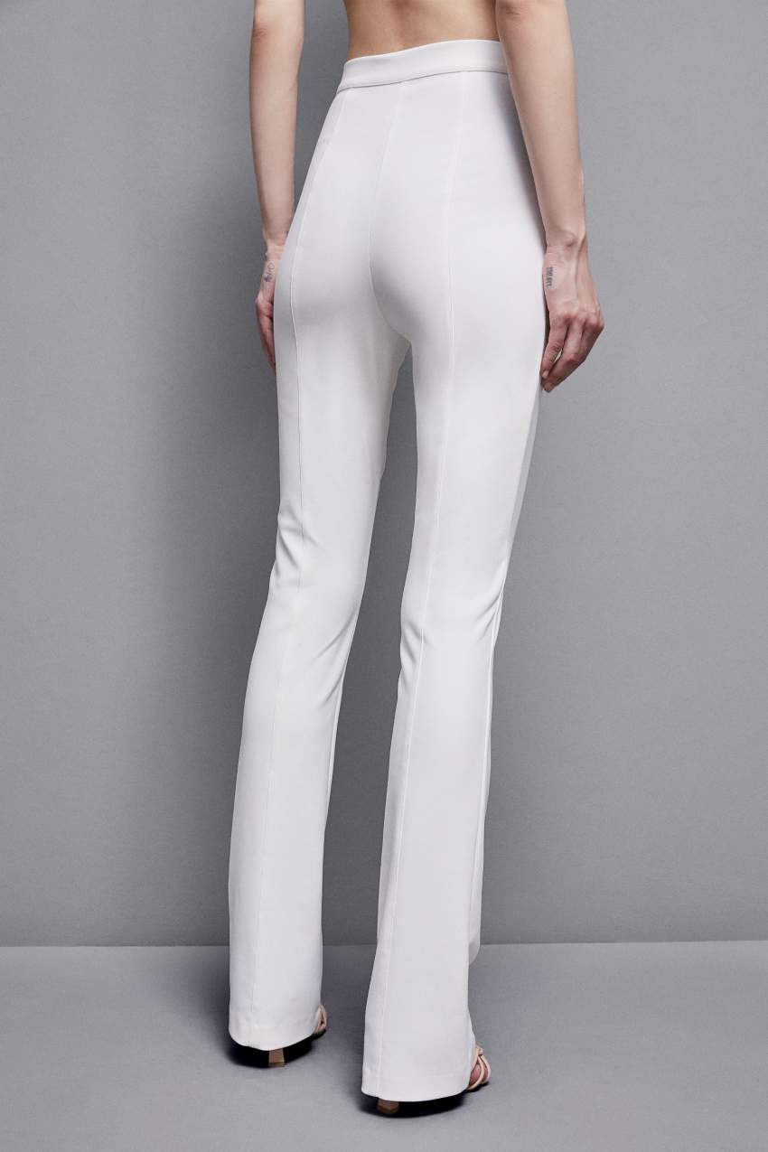 Patrizia Pepe Slim Flare Pants Fehér | LEHZI6218