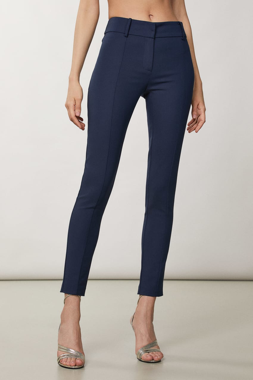 Patrizia Pepe Slim Pants Kék | DNPWB6841