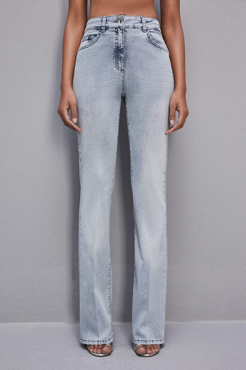 Patrizia Pepe Slim Stretch Denim Jeans Világos Kék | FEXAD7908