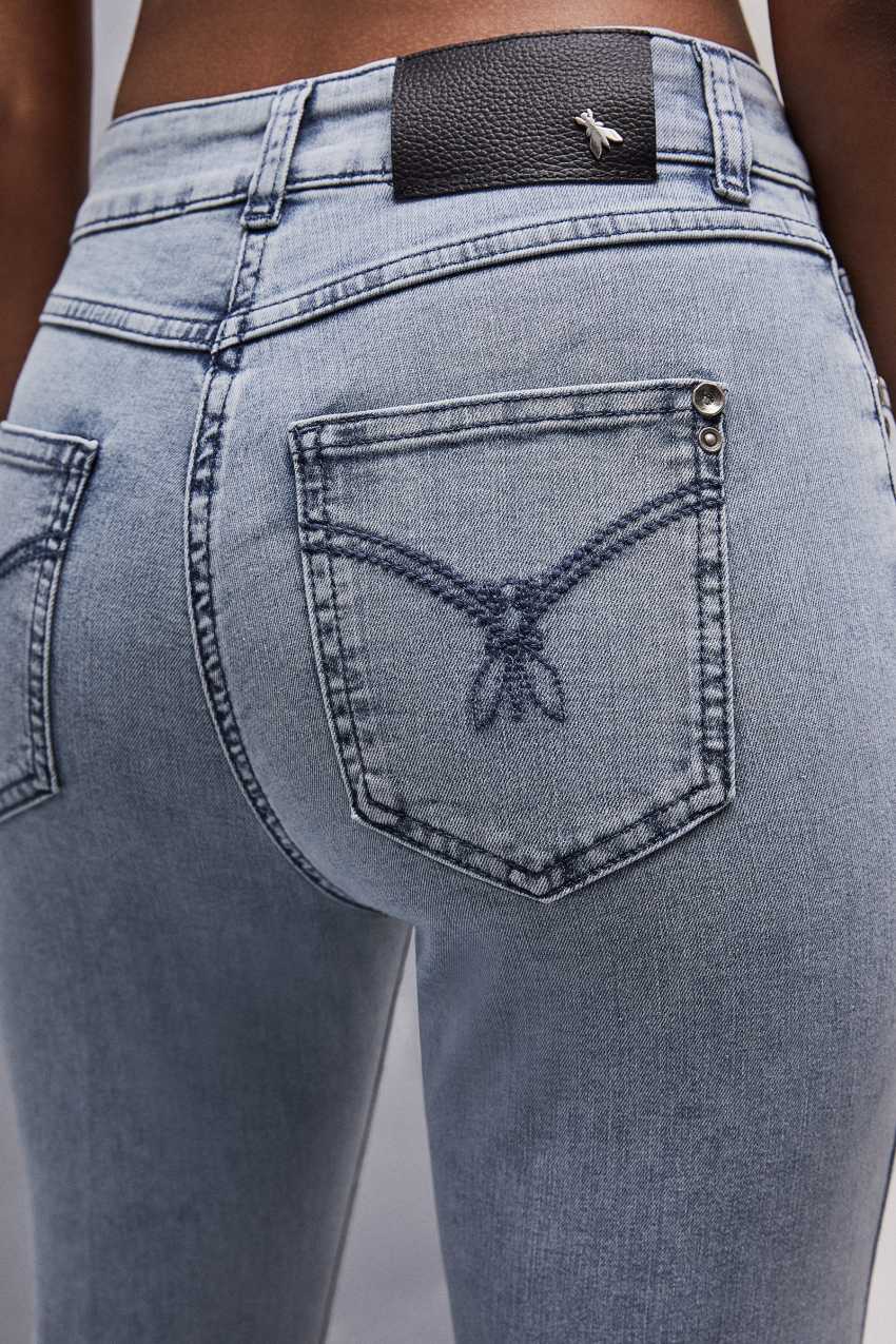 Patrizia Pepe Slim Stretch Denim Jeans Világos Kék | FEXAD7908