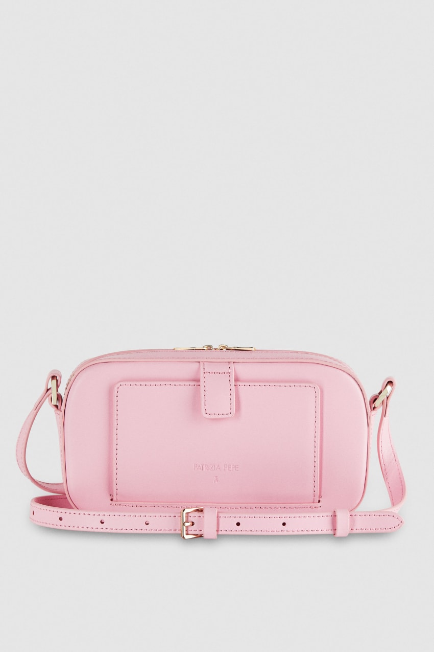 Patrizia Pepe Small Graphic Case Shoulder Bag Rózsaszín | GEUKN3648