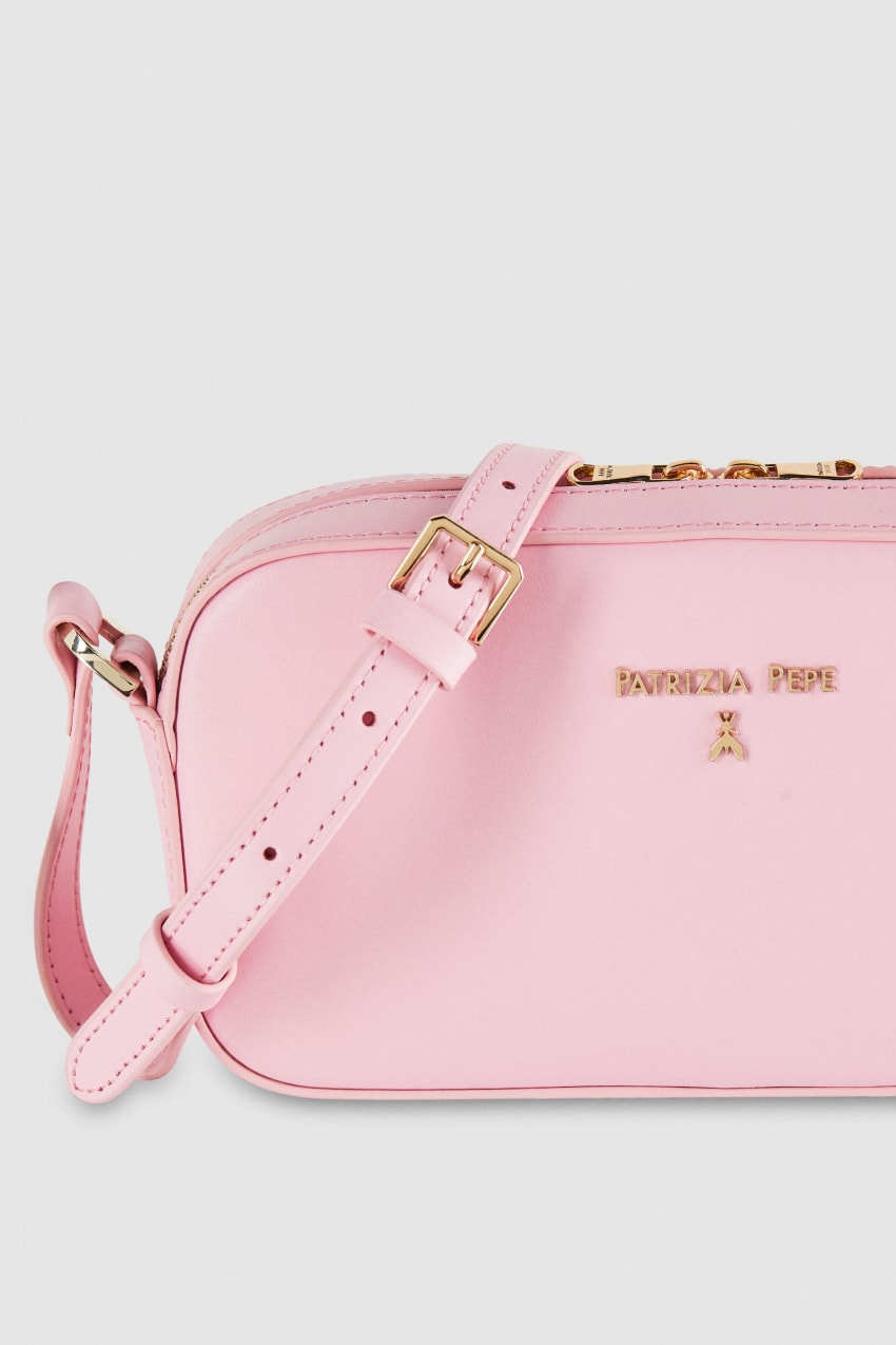 Patrizia Pepe Small Graphic Case Shoulder Bag Rózsaszín | GEUKN3648