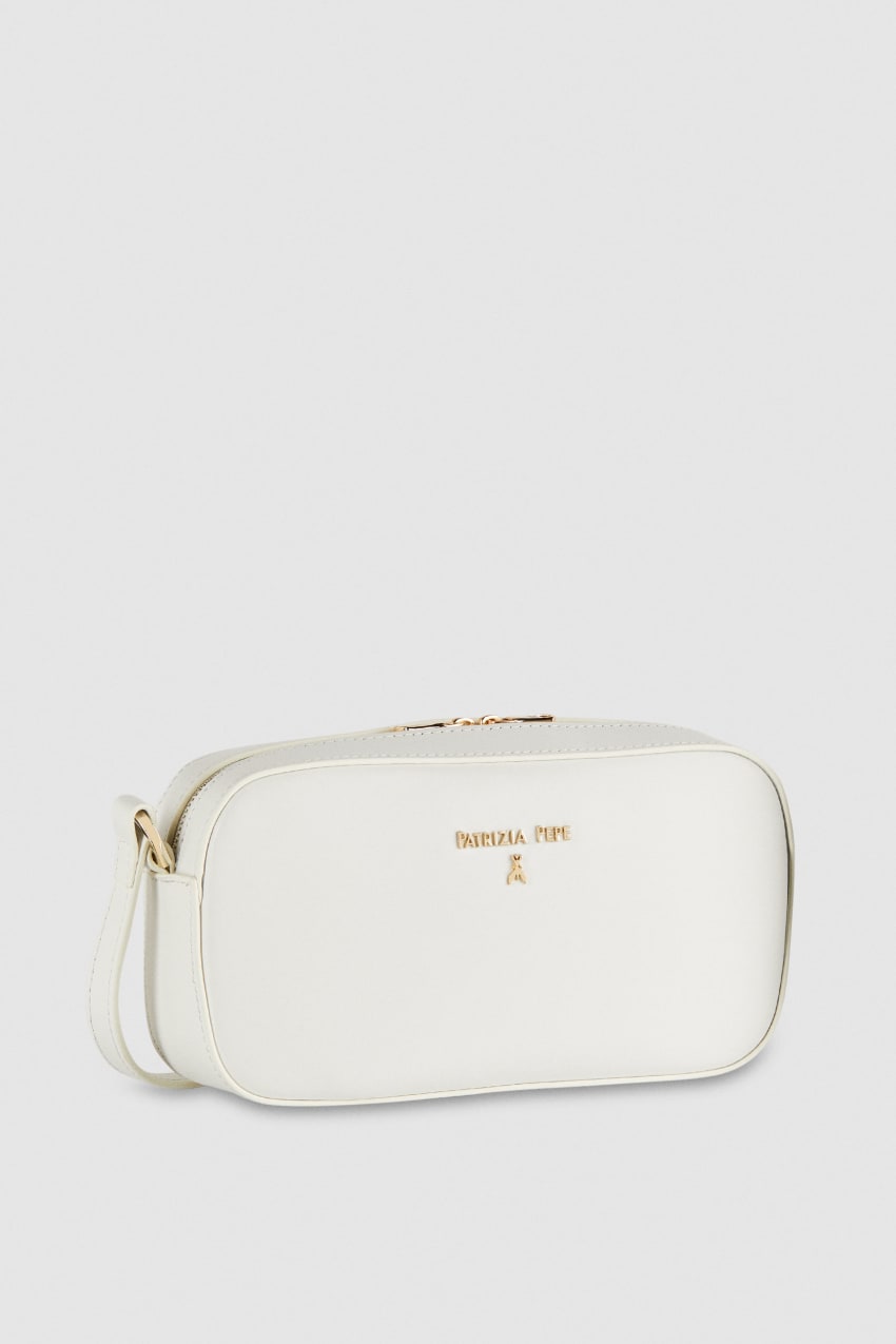 Patrizia Pepe Small Graphic Case Shoulder Bag Fehér | UNPZC4206