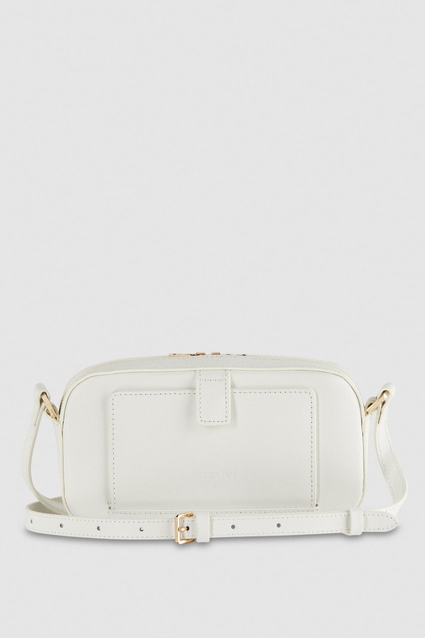 Patrizia Pepe Small Graphic Case Shoulder Bag Fehér | UNPZC4206