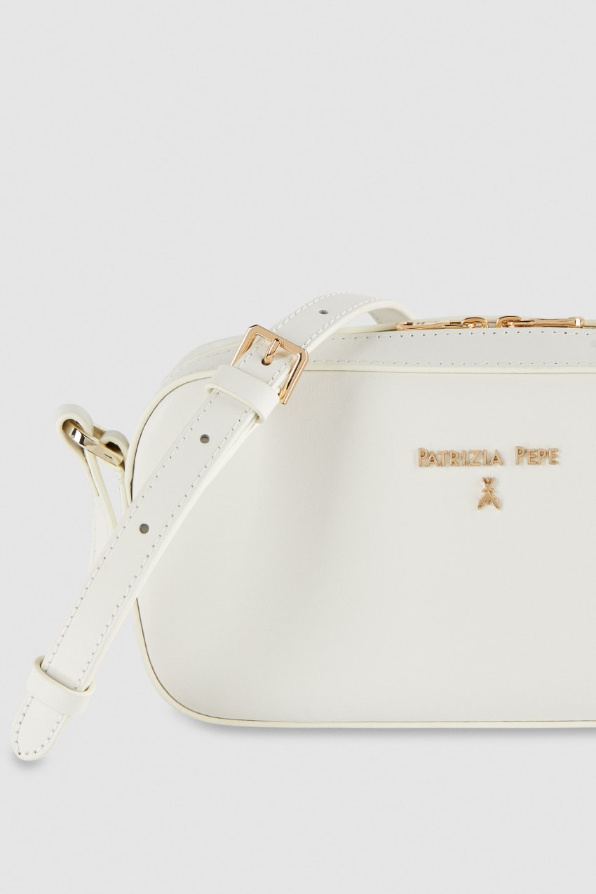 Patrizia Pepe Small Graphic Case Shoulder Bag Fehér | UNPZC4206