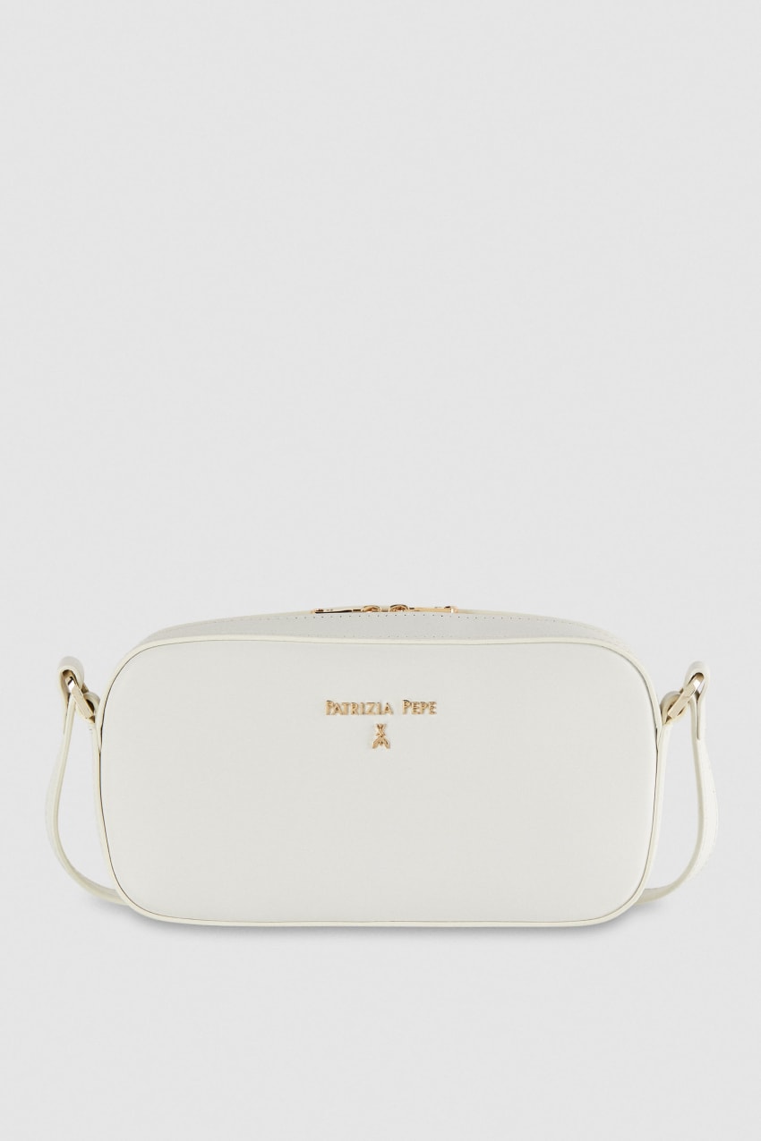 Patrizia Pepe Small Graphic Case Shoulder Bag Fehér | UNPZC4206