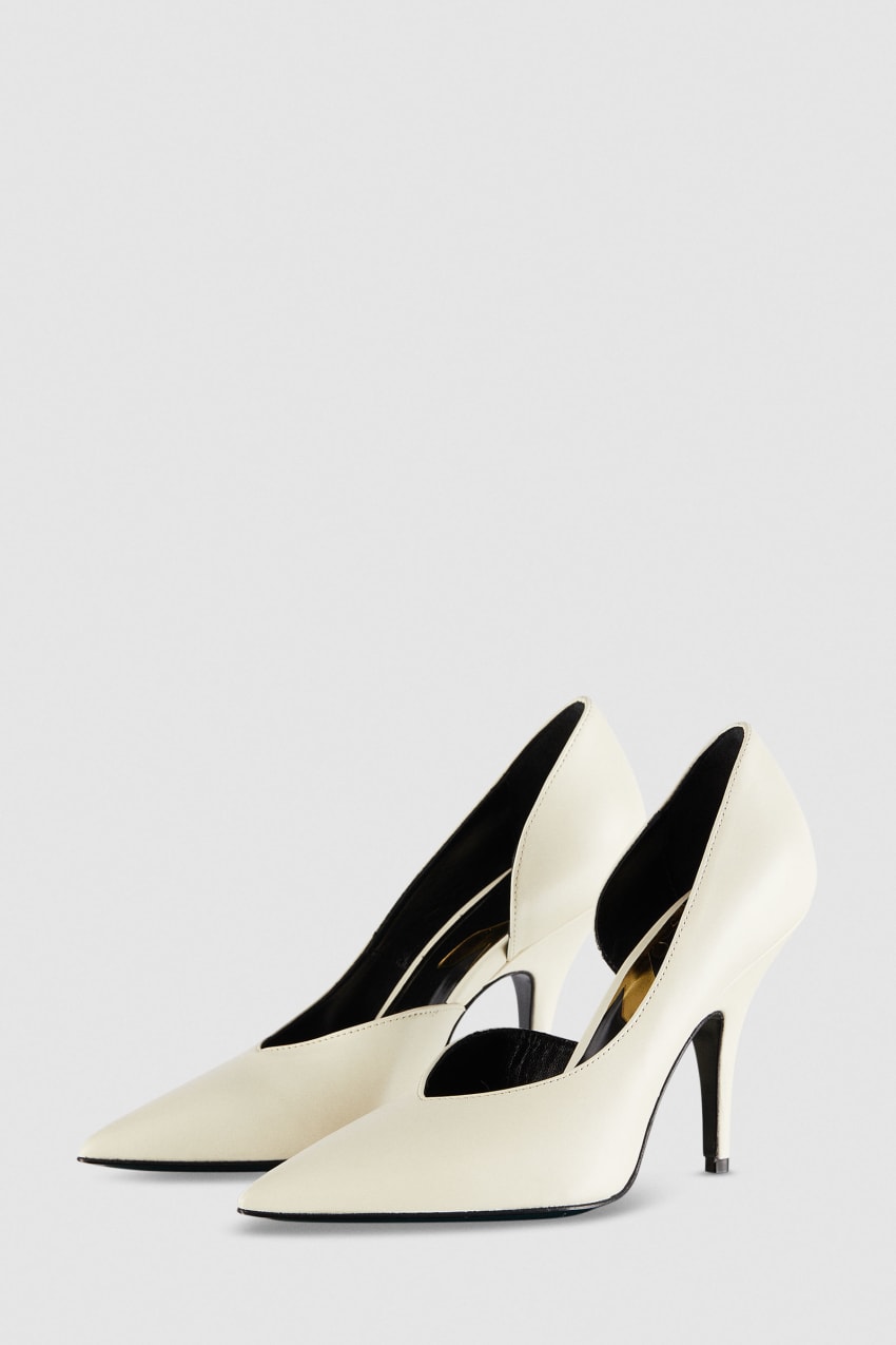 Patrizia Pepe Smooth Leather Pumps Bézs | JTXIP1642