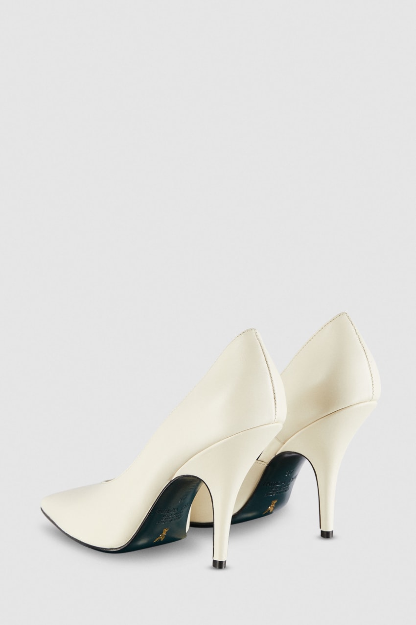 Patrizia Pepe Smooth Leather Pumps Bézs | JTXIP1642