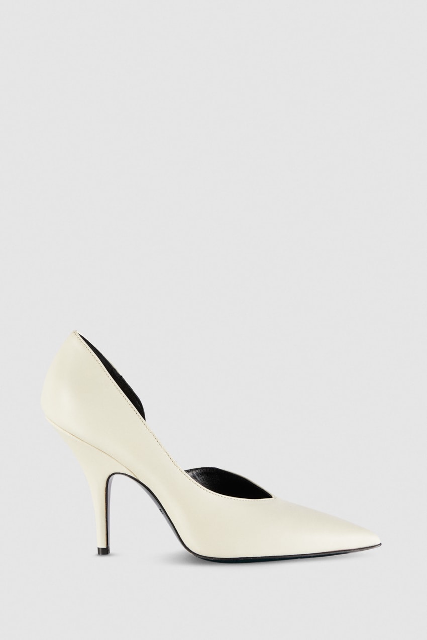 Patrizia Pepe Smooth Leather Pumps Bézs | JTXIP1642