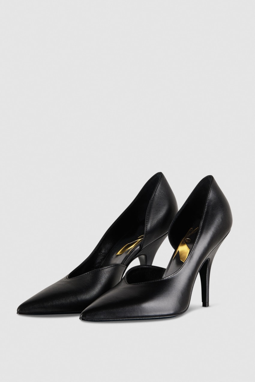 Patrizia Pepe Smooth Leather Pumps Fekete | MDKHY4261