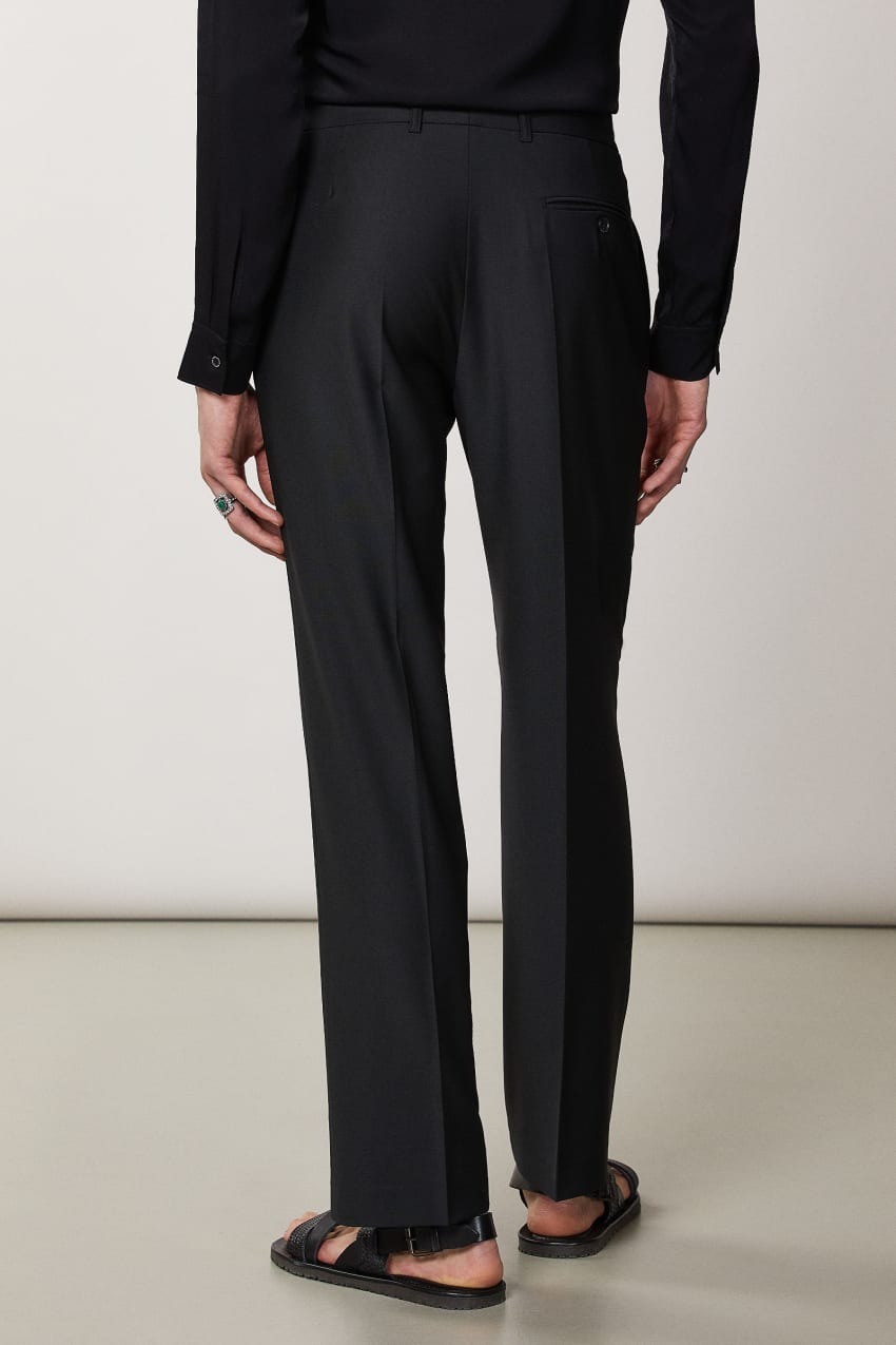 Patrizia Pepe Straight-fit Cool Wool Pants Fekete | KVYZU7831