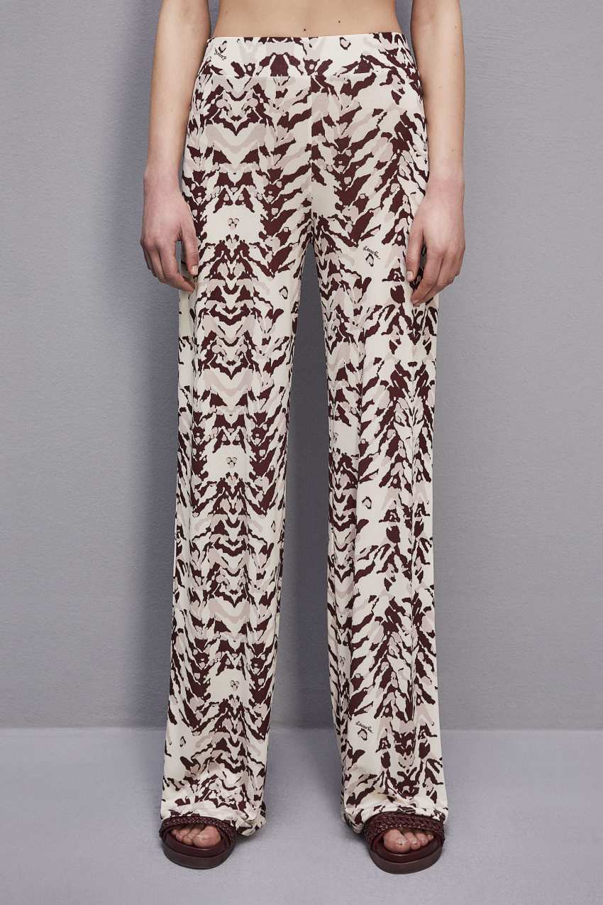 Patrizia Pepe Stretch Jersey Pants With Print Színes | DLART0871