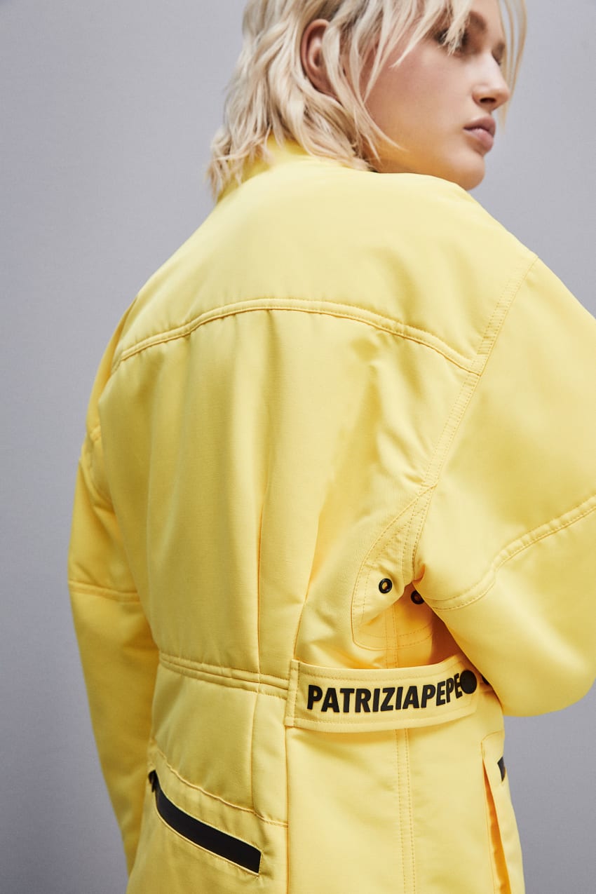 Patrizia Pepe Technical Nylon Over Jacket Sárga | RFVUN7423