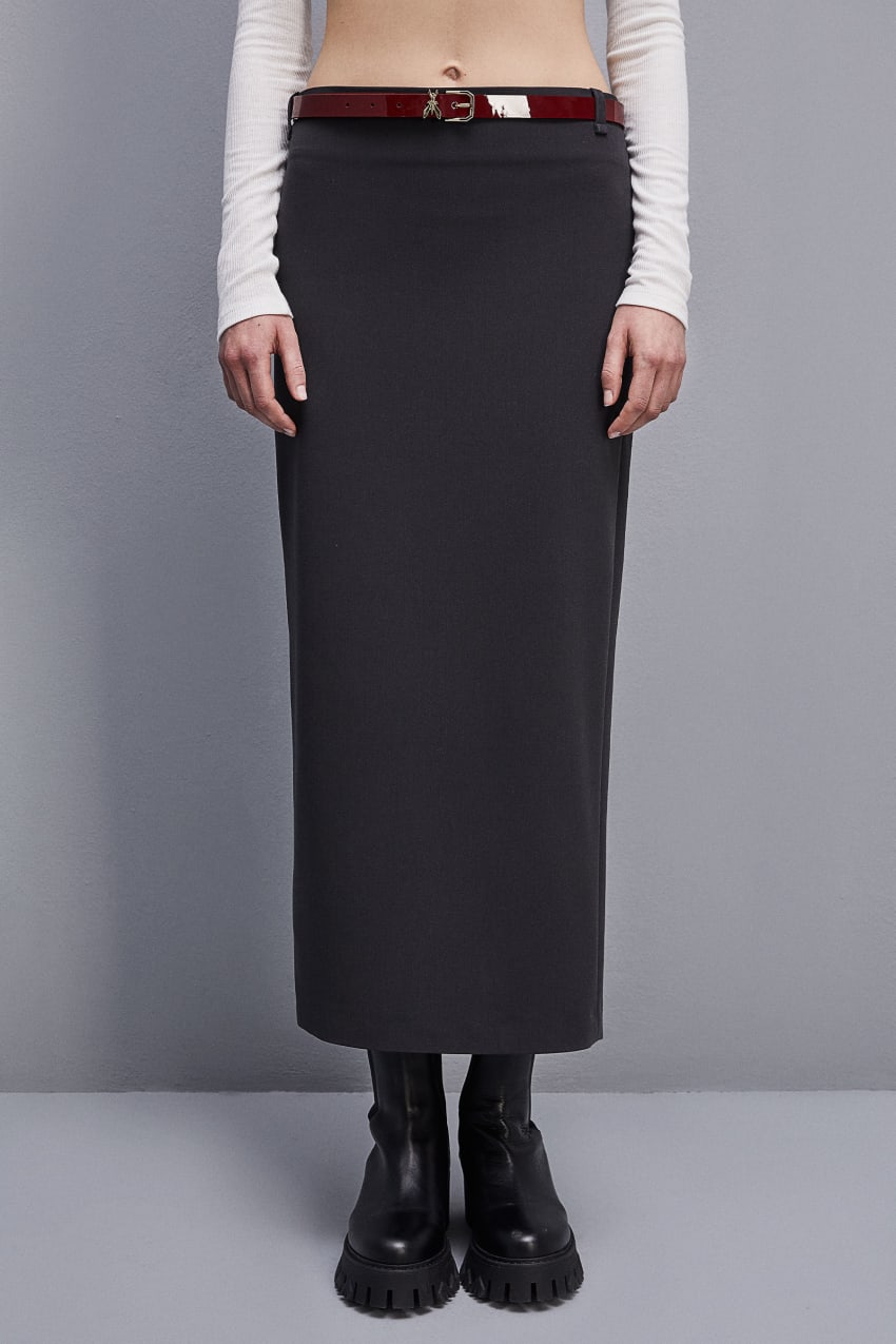 Patrizia Pepe Viscose Pencil Skirt Szürke | YBHSF0316